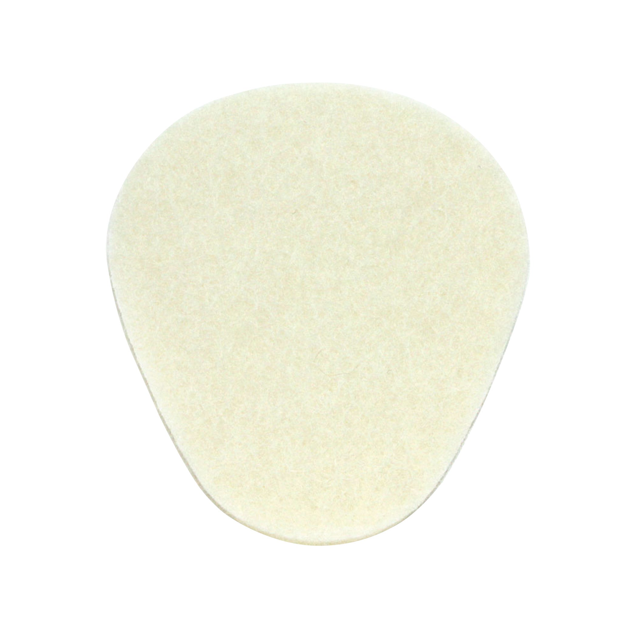 The Felt Met Pad is an off-white, oval-shaped pad used for providing cushioning and support to the foot's metatarsal area.