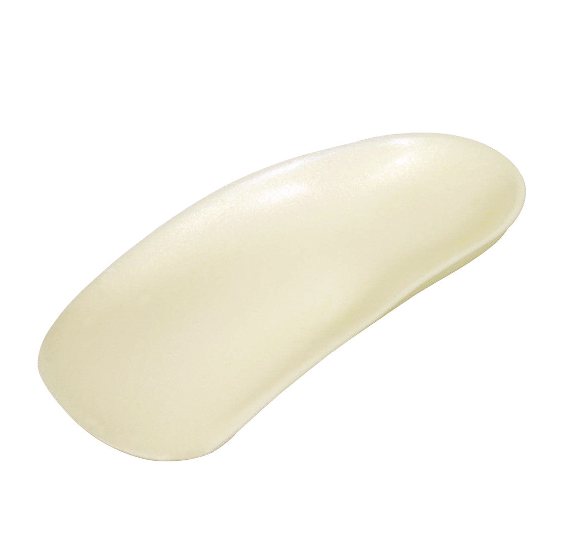 A beige AliMed FREEDOM XPE Half Sole Orthotic designed with a contoured shape for foot support.