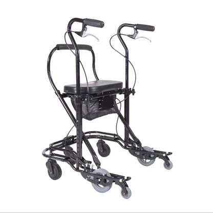 U-Step II Walking Stabilizer designed for stability, featuring ergonomic handles, a cushioned seat, and multi-directional wheels.