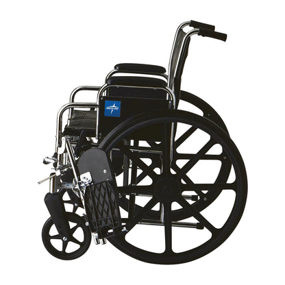 The Excel 2000 Wheelchair features removable desk-length arms and swing-away footrests, designed for comfort and mobility.