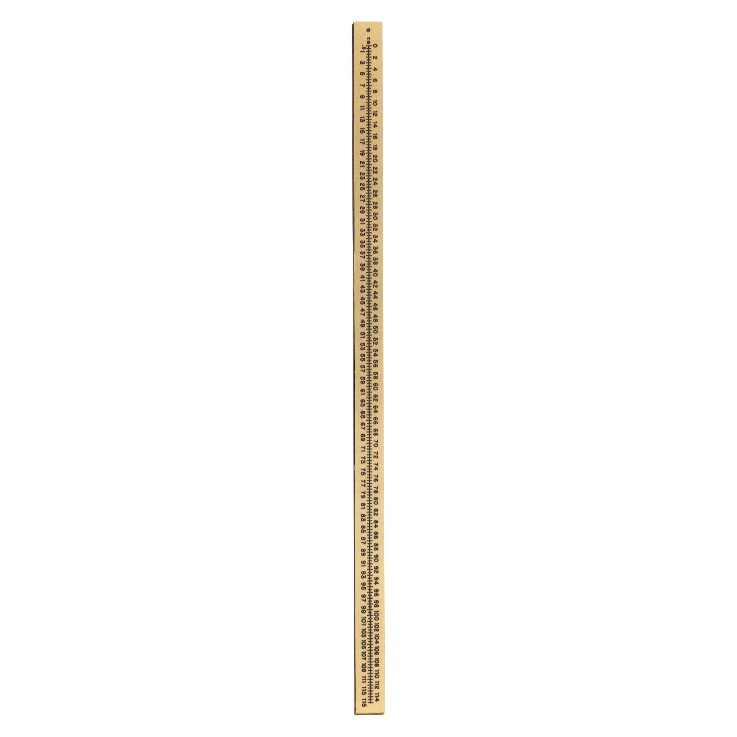 A tall, thin, flexible radiopaque extremity ruler with measurement markings along its length, designed for medical use.