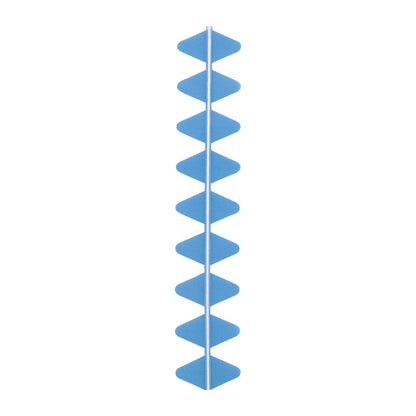 Suremark Wire Marker features a vertical strip with evenly spaced, blue, diamond-shaped tabs for organizing and labeling wires.