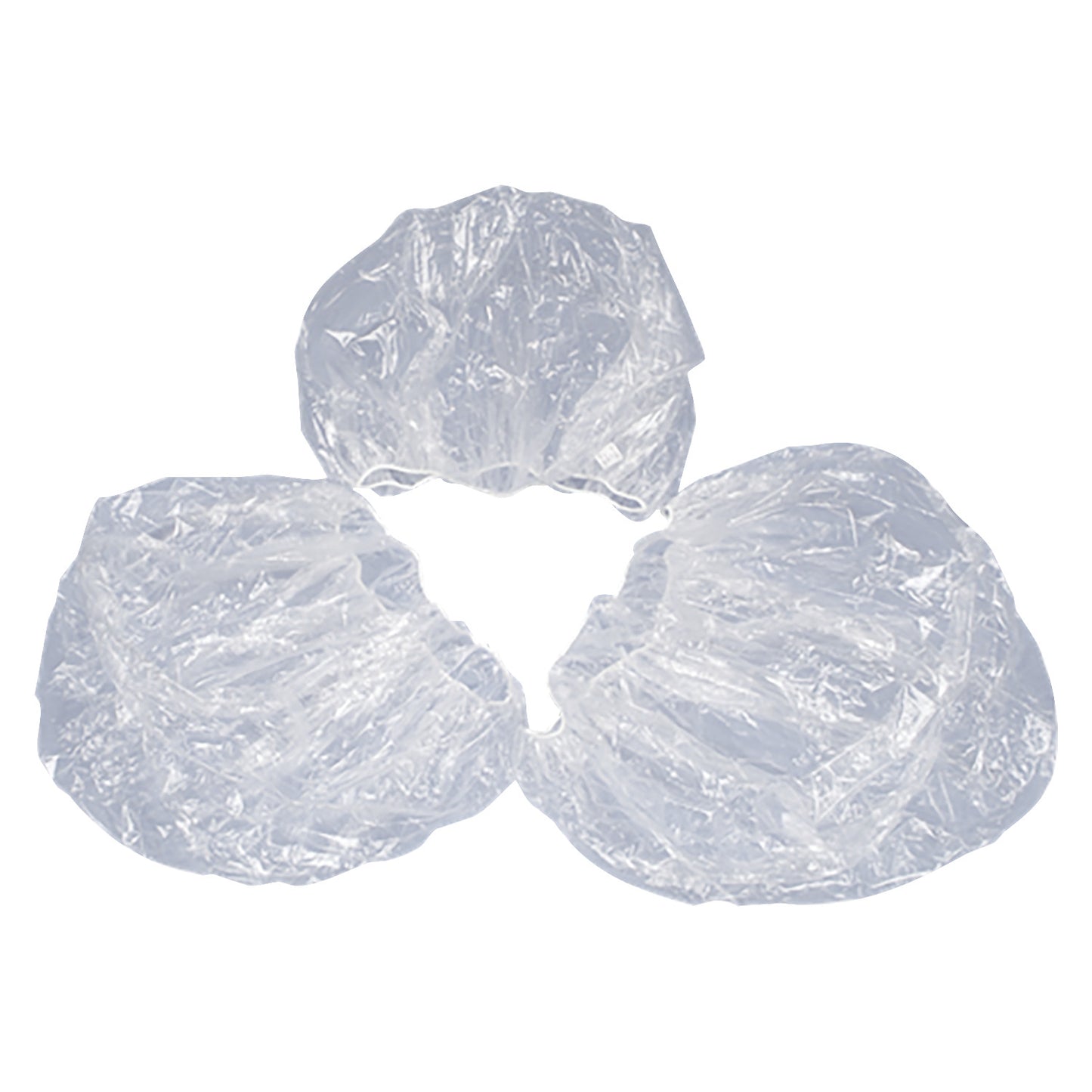 Three DeRoyal Angiographic Equipment Covers are shown, made of transparent plastic material.