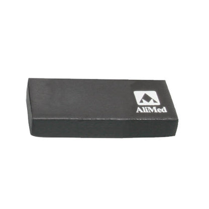Black AliMed MRI Immobilization Positioner with the AliMed logo on its surface.