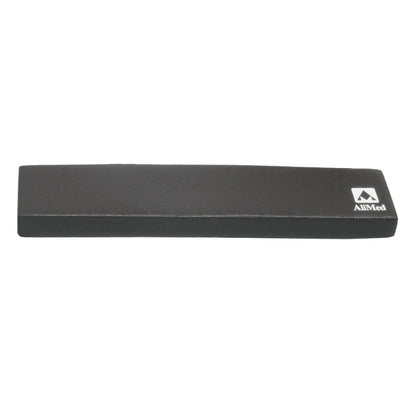 Black AliMed MRI Immobilization Positioner, rectangular shape with AliMed logo on the corner, against a white background.
