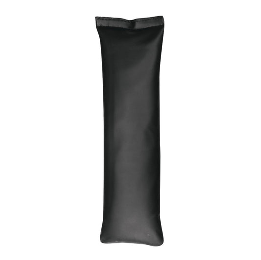 Black AliMed AliSand Lightweight Sandbag with a rectangular shape, used for medical or therapeutic applications.