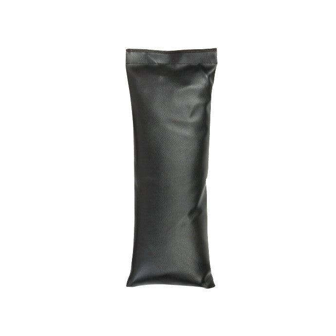 AliMed Standard Sandbag in a black, rectangular shape, made of durable material, designed for medical or therapeutic use.