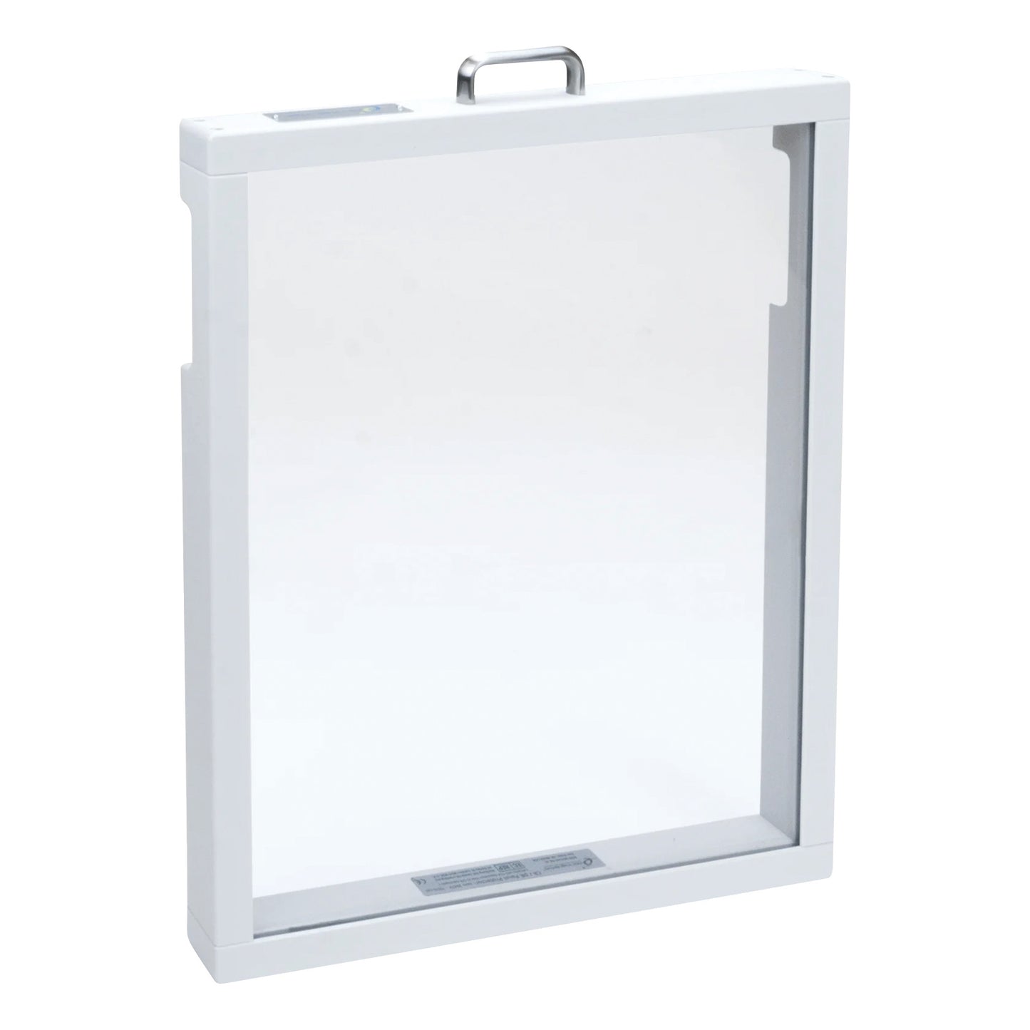 DR Panel Protector  with a clear rectangular frame and handle.