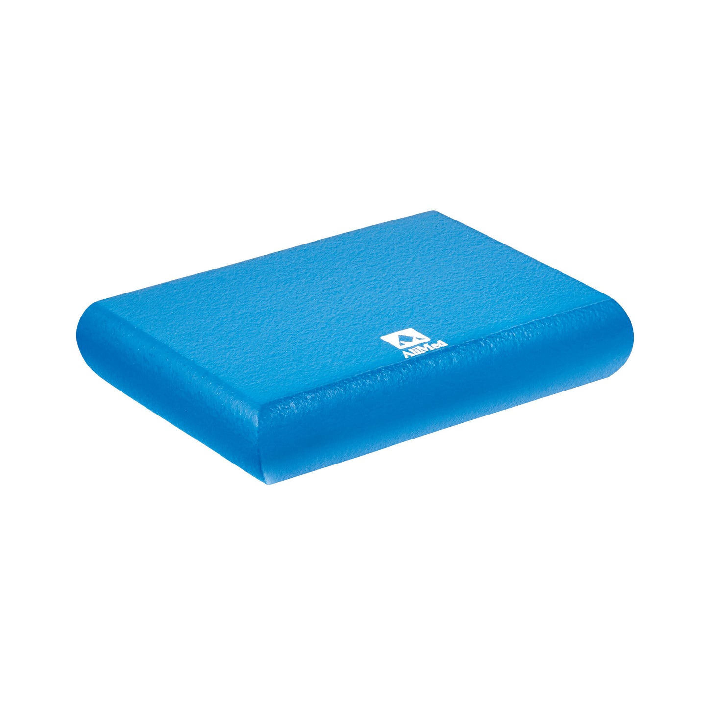 A blue rectangle cushion, the AliMed InvisiCoat Rectangle Positioner, designed for patient positioning and support.