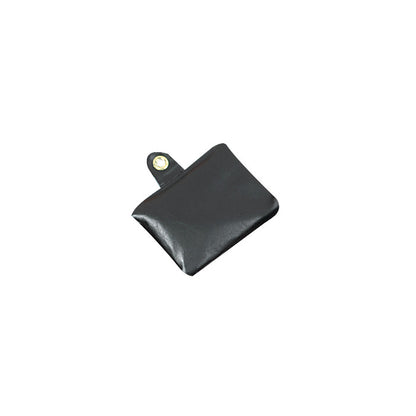 A black AliMed Traction Sandbag with a strap featuring a metal snap fastener for secure attachment.