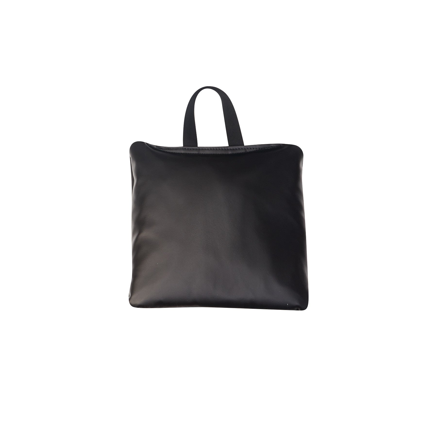A black AliMed MR-Safe Cervical/Traction Sandbag with a handle, shown against a white background.