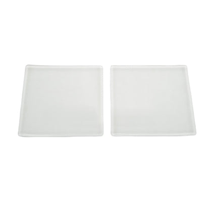 Two white Silipos Gel Dots and Squares are displayed against a plain background.