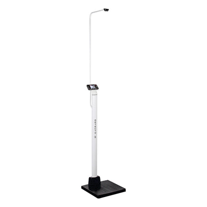 DETECTO icon Eye-Level Digital Scale with a tall vertical pole, digital display, and base platform for weighing and measurement.