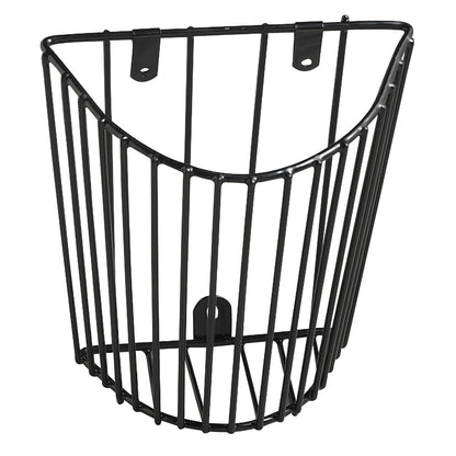 ADC Cuff Storage Basket is a black wire wall-mounted holder, designed to organize blood pressure cuffs efficiently.