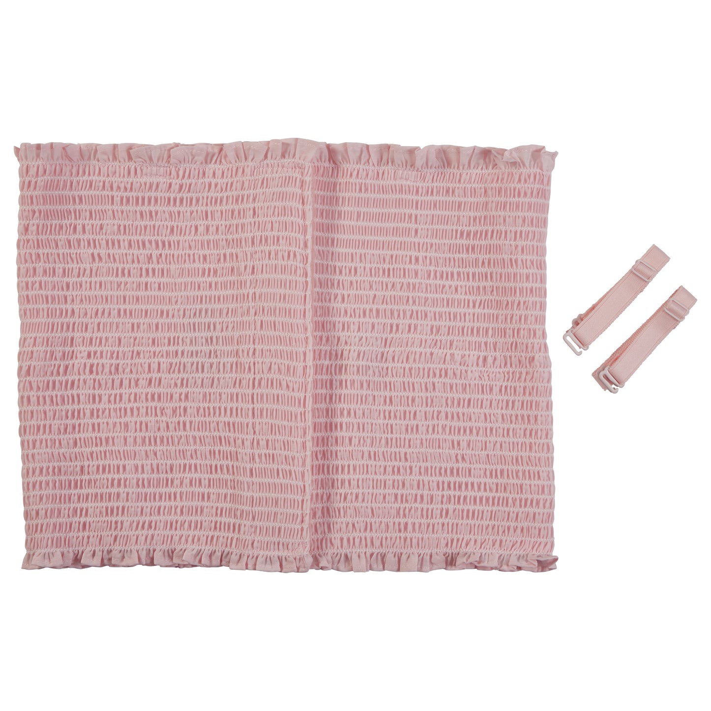 Pink Expand-A-Band Lined Breast Binder with elastic straps, 12/Pack. It features a ruched texture and is foldable.