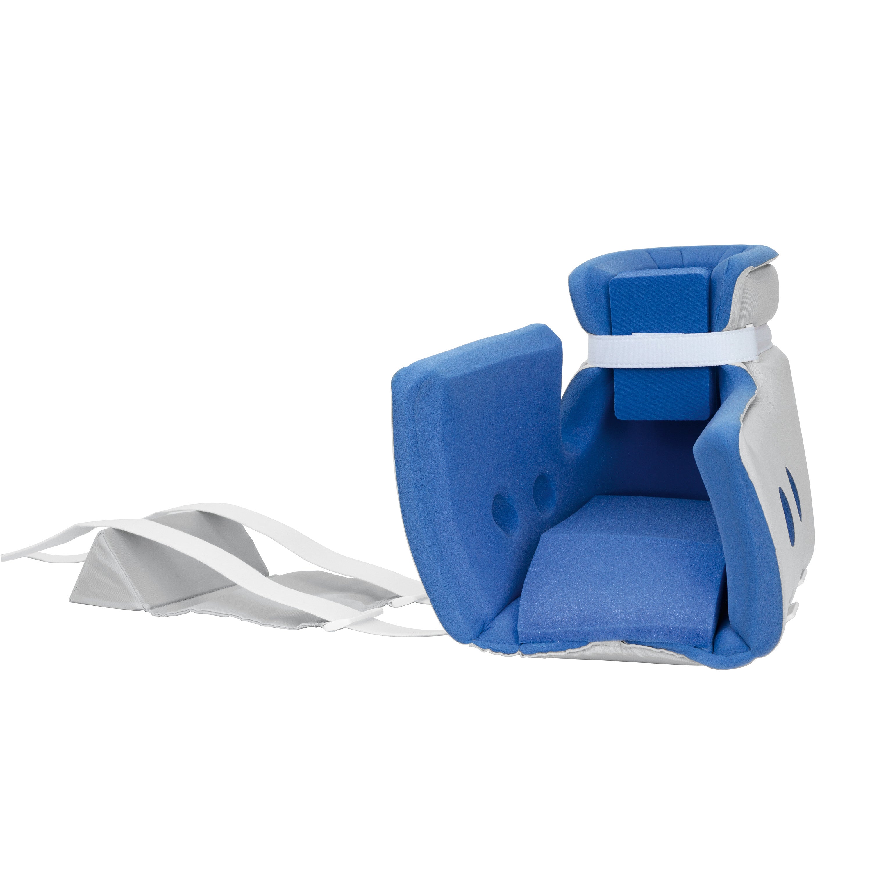 DARCO Body Armor Heel Reliever Boot featuring a blue foam interior with white straps, for foot positioning and support.