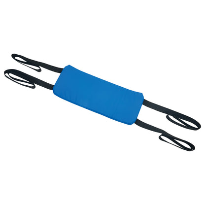 AliMed Bariatric Super Strap features a blue padded section with black loops on both ends, designed for secure patient handling.