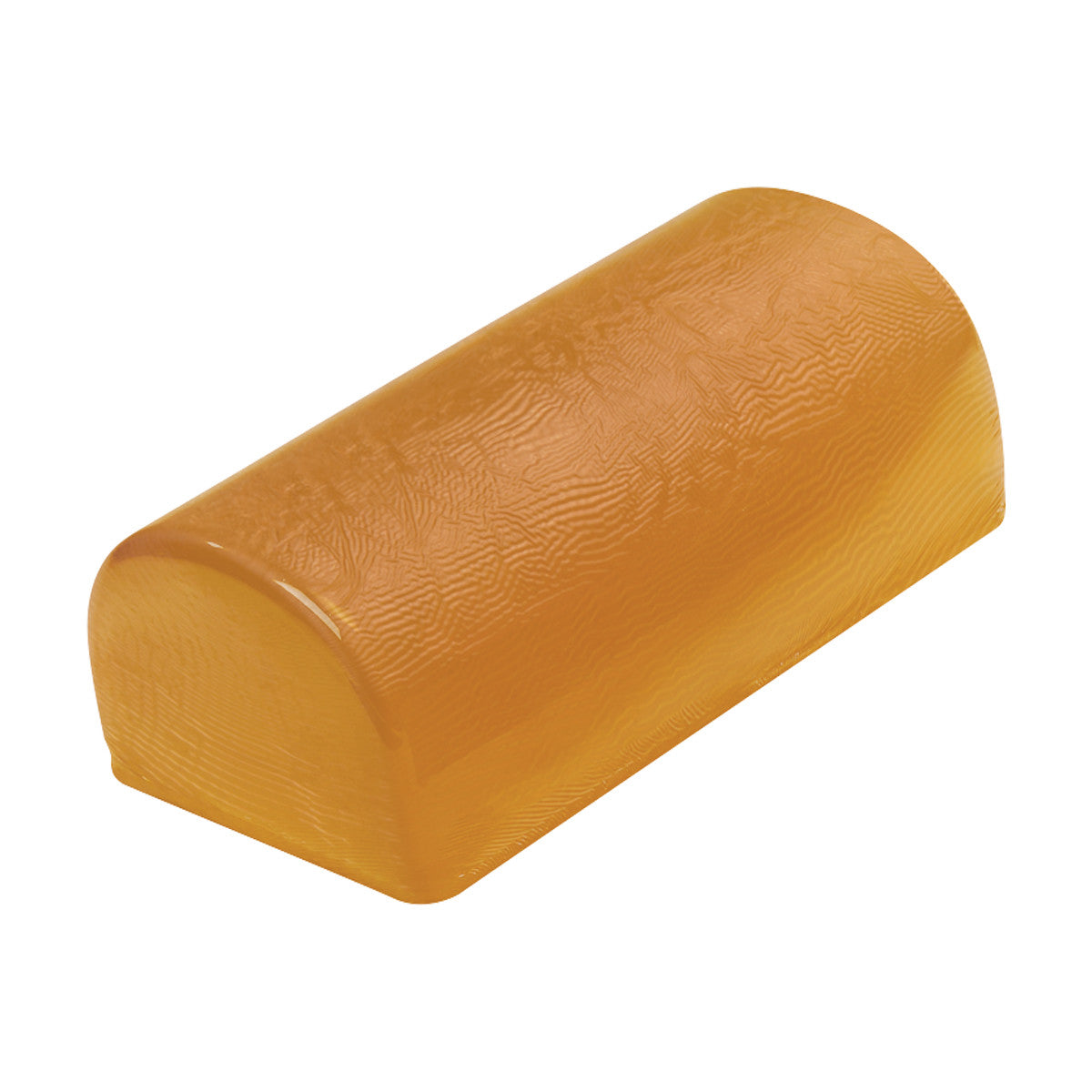 AliMed AliGel Chest Roll, a semi-cylindrical, amber-colored support cushion used for patient positioning during medical procedures.