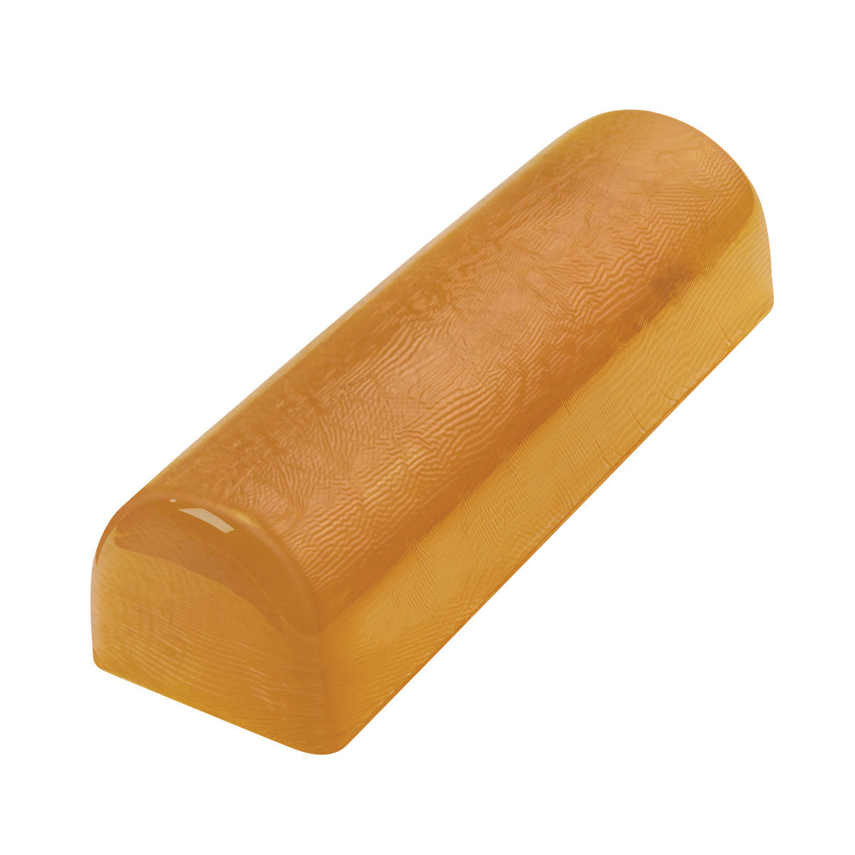 AliMed AliGel Chest Roll, a semi-circular, amber-colored gel support used for patient positioning during medical procedures.