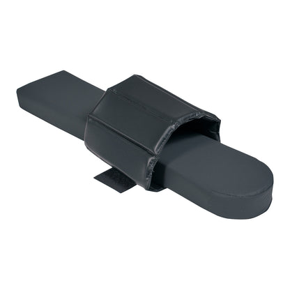 The Allen Clamshell Armboard Pad features a black padded surface with an adjustable cover and strap for securing an arm.