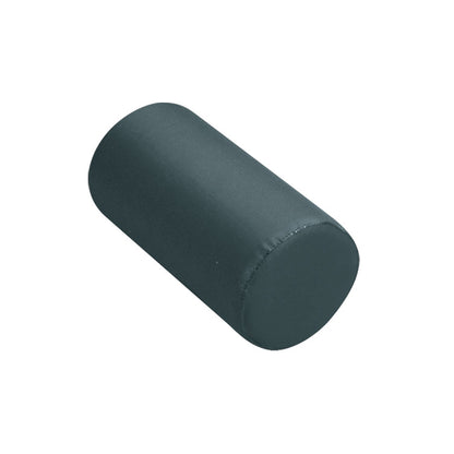 The image displays an AliMed Positioning Roll, a cylindrical foam cushion with a dark cover, used for medical support and positioning.