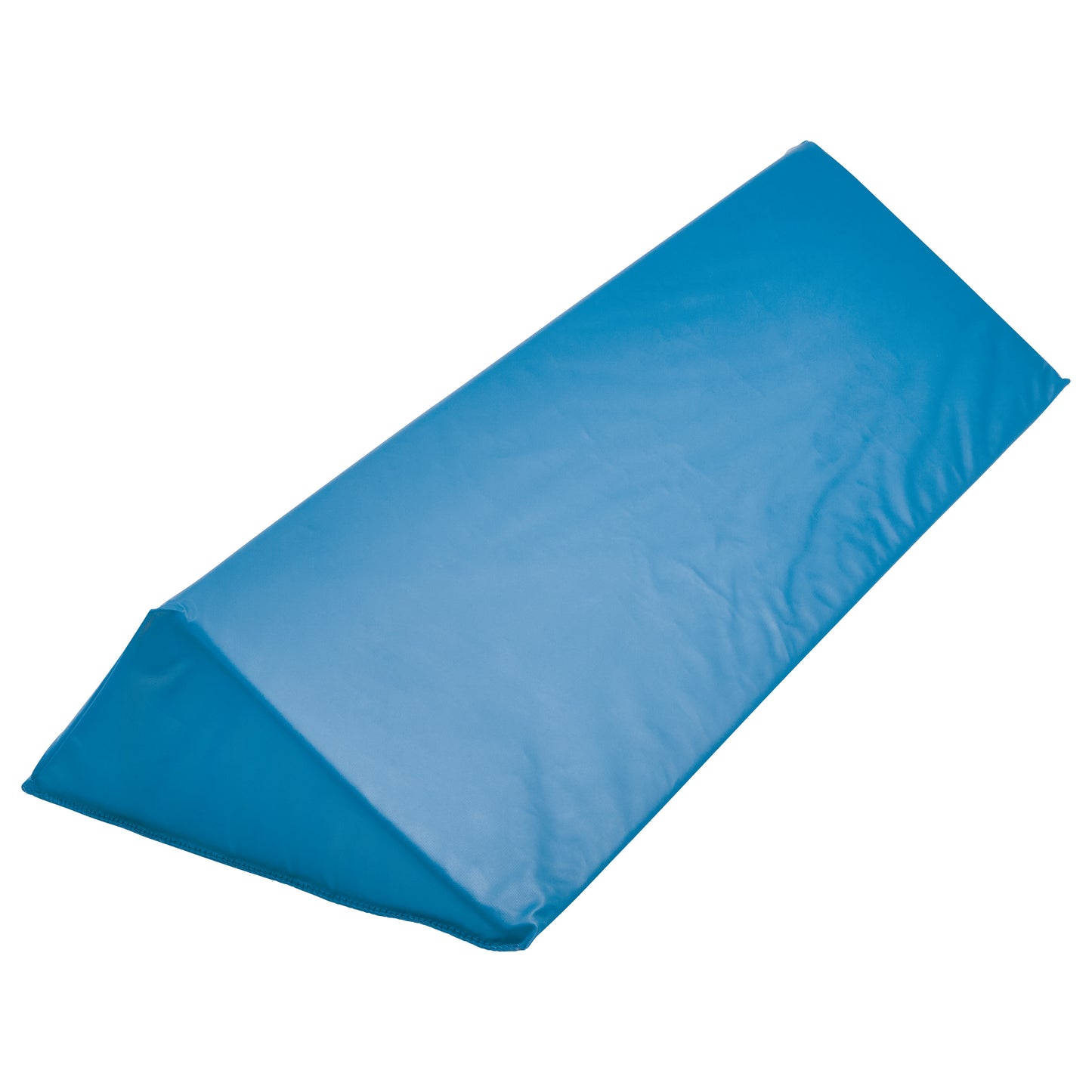 AliMed Vinyl-Covered 35 Degree Large Wedge Positioner in blue, designed to aid in positioning patients for comfort and support.