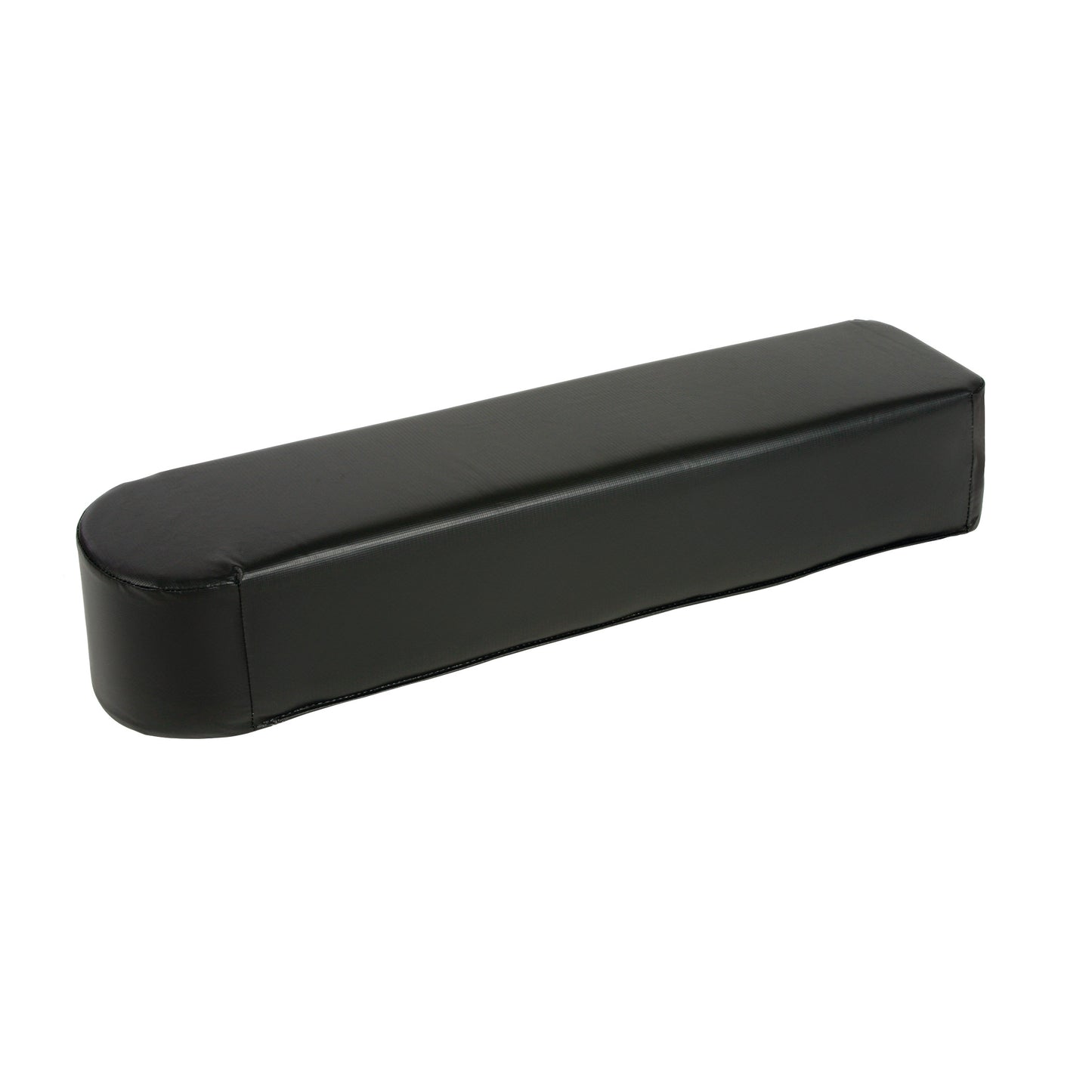 AliMed Standard Armboard Pad, a black, rectangular cushion with rounded ends, designed for comfort and support.
