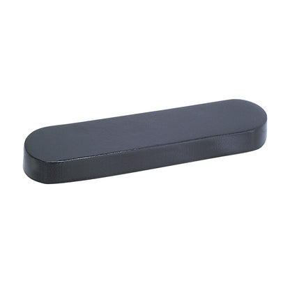The AliMed Seamless, Fluid-Proof Foam Armboard Pad is a black, rectangular cushion with rounded edges for medical use.