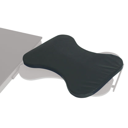 Replacement Pad for AliMed Hourglass Hand Table, featuring a black ergonomic design attached to a medical examination table.