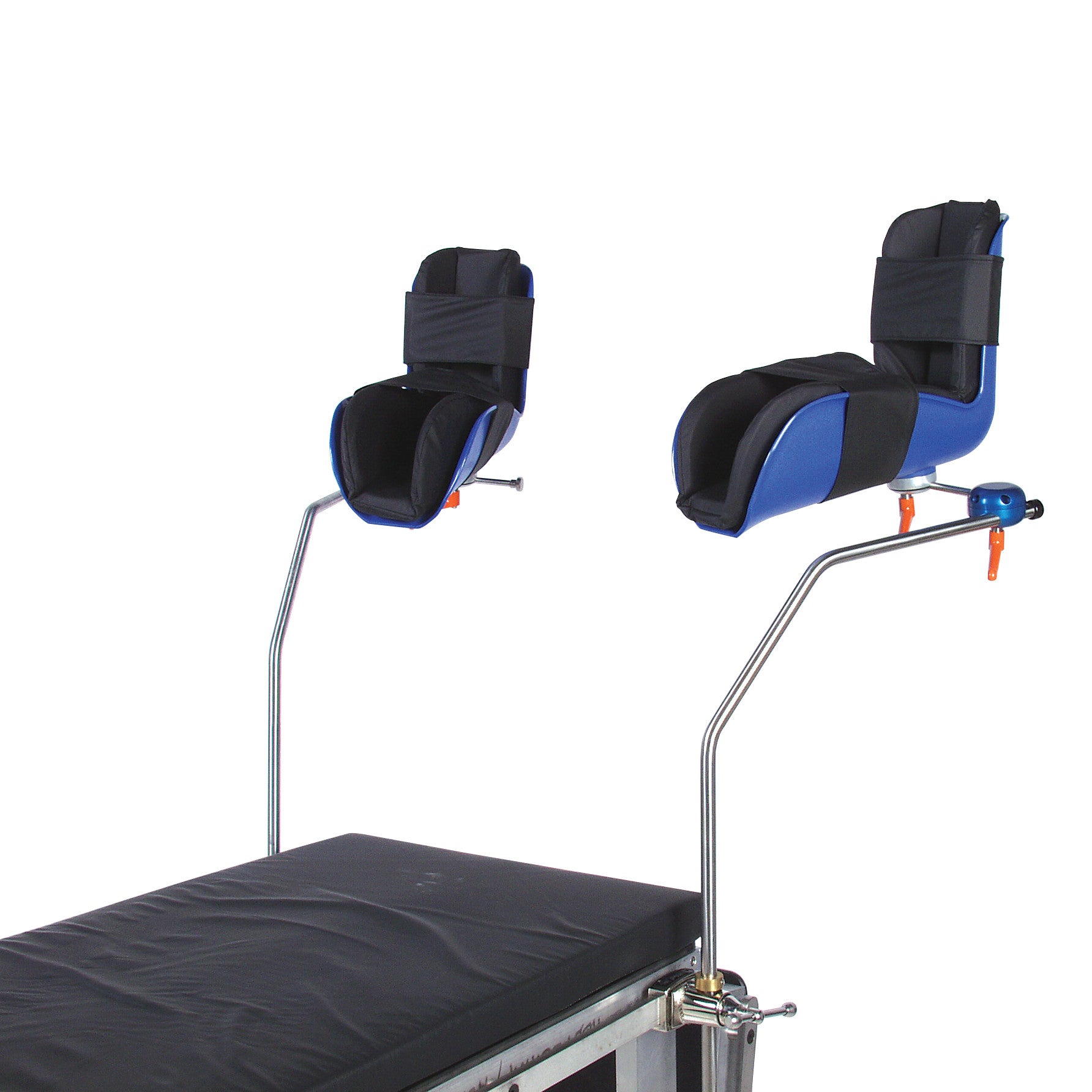 The AliMed Lithotomy Stirrup and Clark Socket Plus Kit features adjustable padded supports and straps for patient positioning.