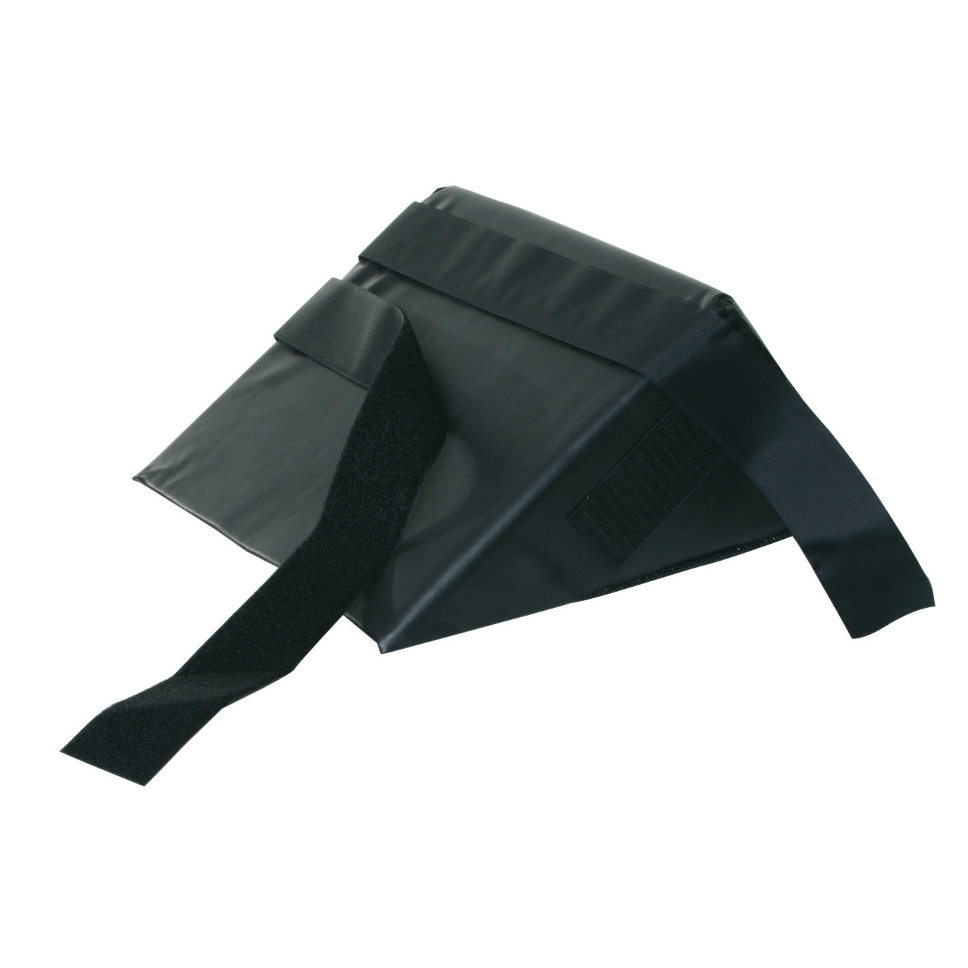 An AliMed Hand and Limb Prepper, a black, triangular device with adjustable straps for securing limbs.