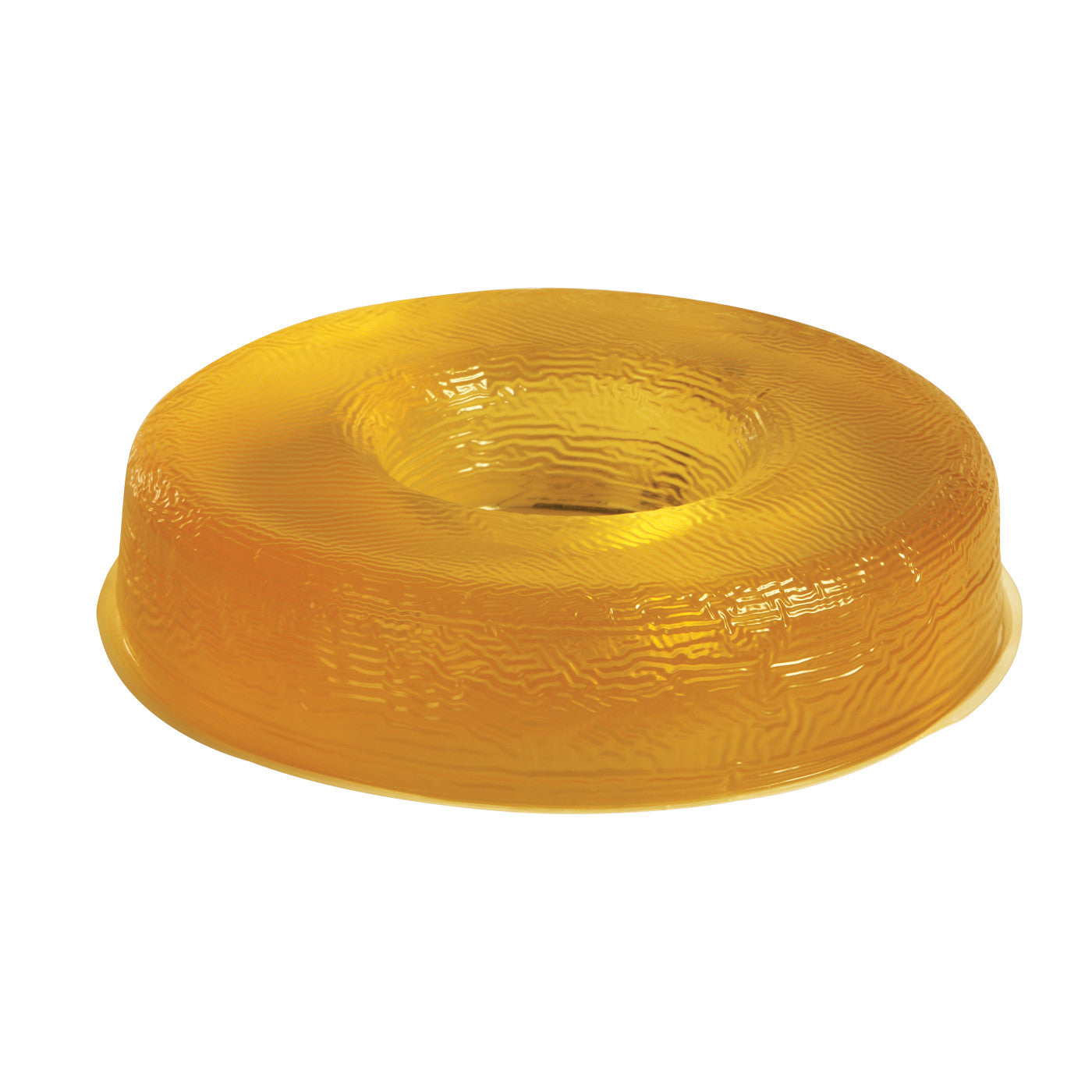 AliMed AliGel Head Donut, a yellow, round gel cushion with a central hole, used for supporting the head during medical procedures.