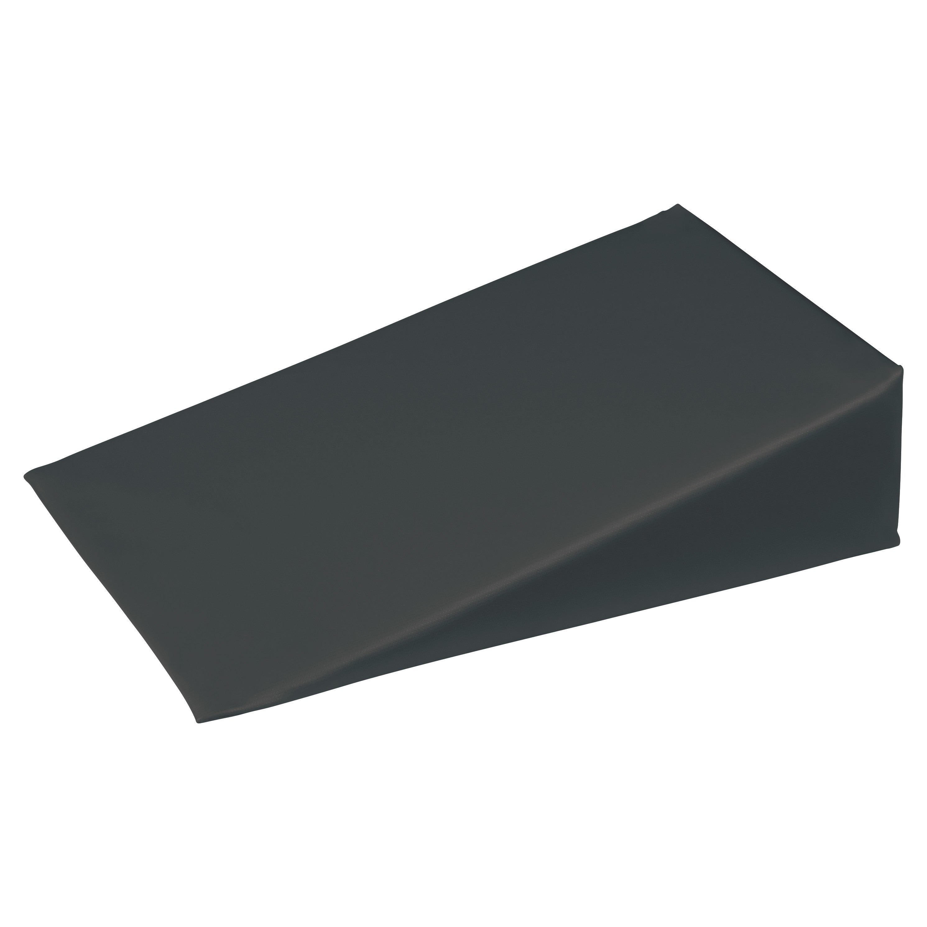 AliMed Vinyl-Covered 20 Degree Small Wedge Positioner in black, featuring a sloped design for ergonomic support.