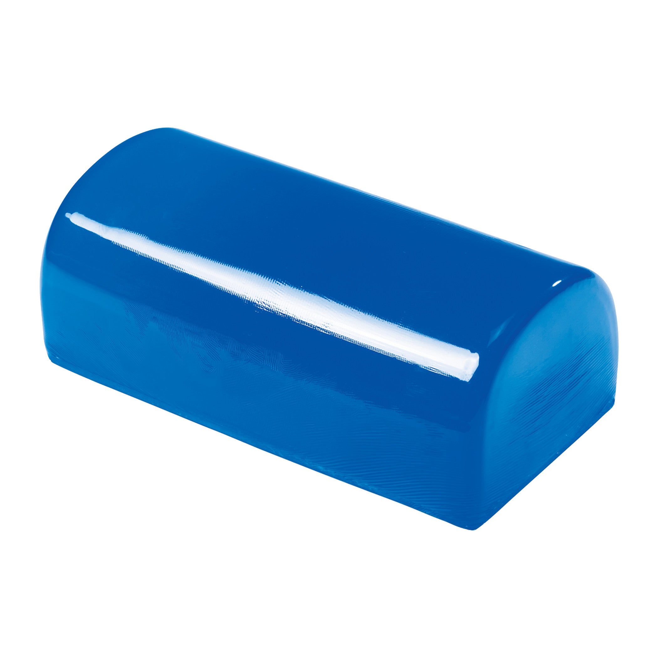 AliMed AliBlue Gel Chest Roll, a blue cylindrical support cushion with a glossy surface designed for medical positioning.