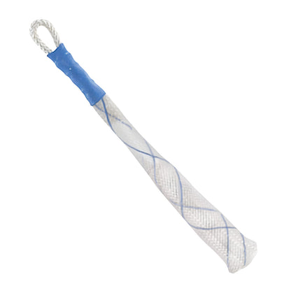 KYRA Disposable Single Finger Trap with a mesh tube design, featuring a blue handle and a loop at the end.