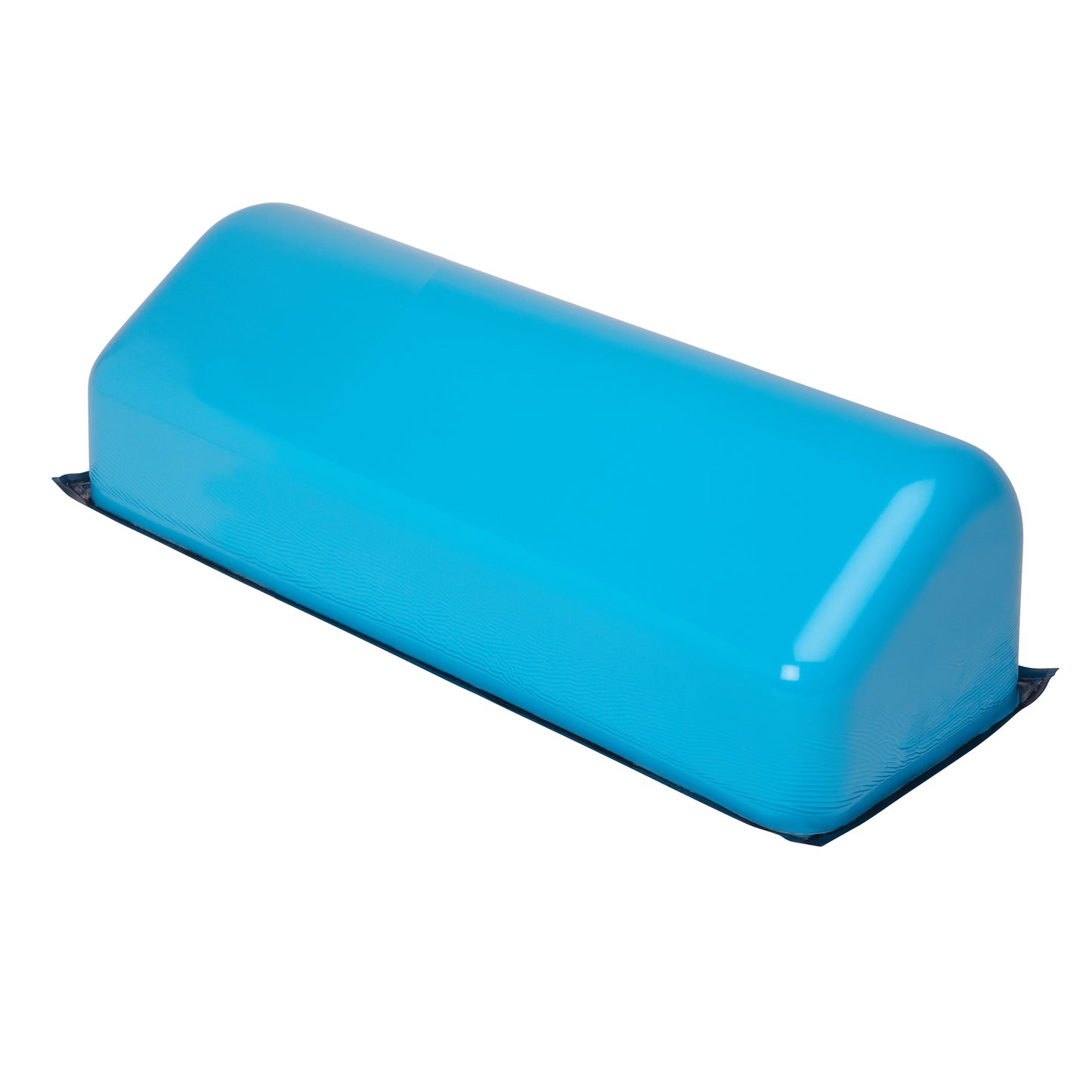 The AliMed AliBlue Lite Hybrid Gel Contoured Chest Roll is a blue, rectangular medical support cushion with rounded corners.