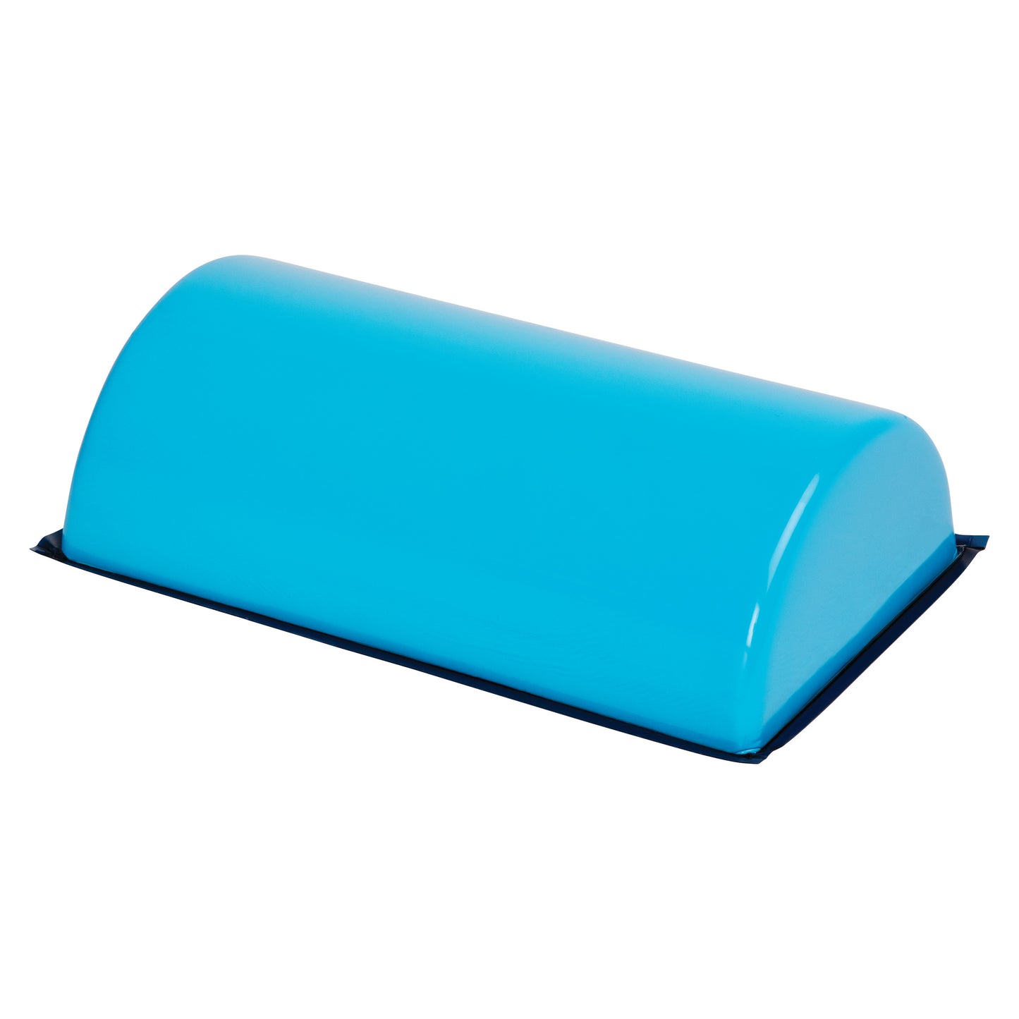 AliMed AliBlue Lite Hybrid Gel Dome Positioner, a blue half-cylinder support device, used for patient positioning during procedures.