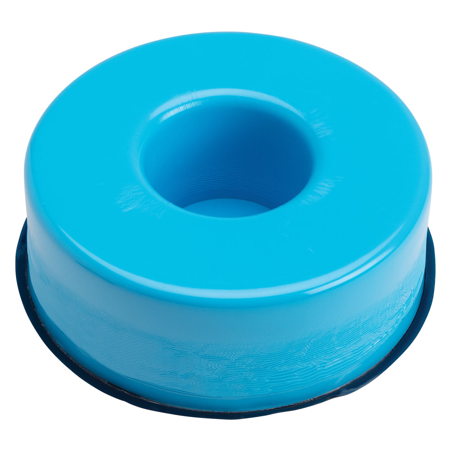 AliMed AliBlue Lite Hybrid Gel Head Donut, a blue circular cushion with a center hole, used for head support during medical procedures.