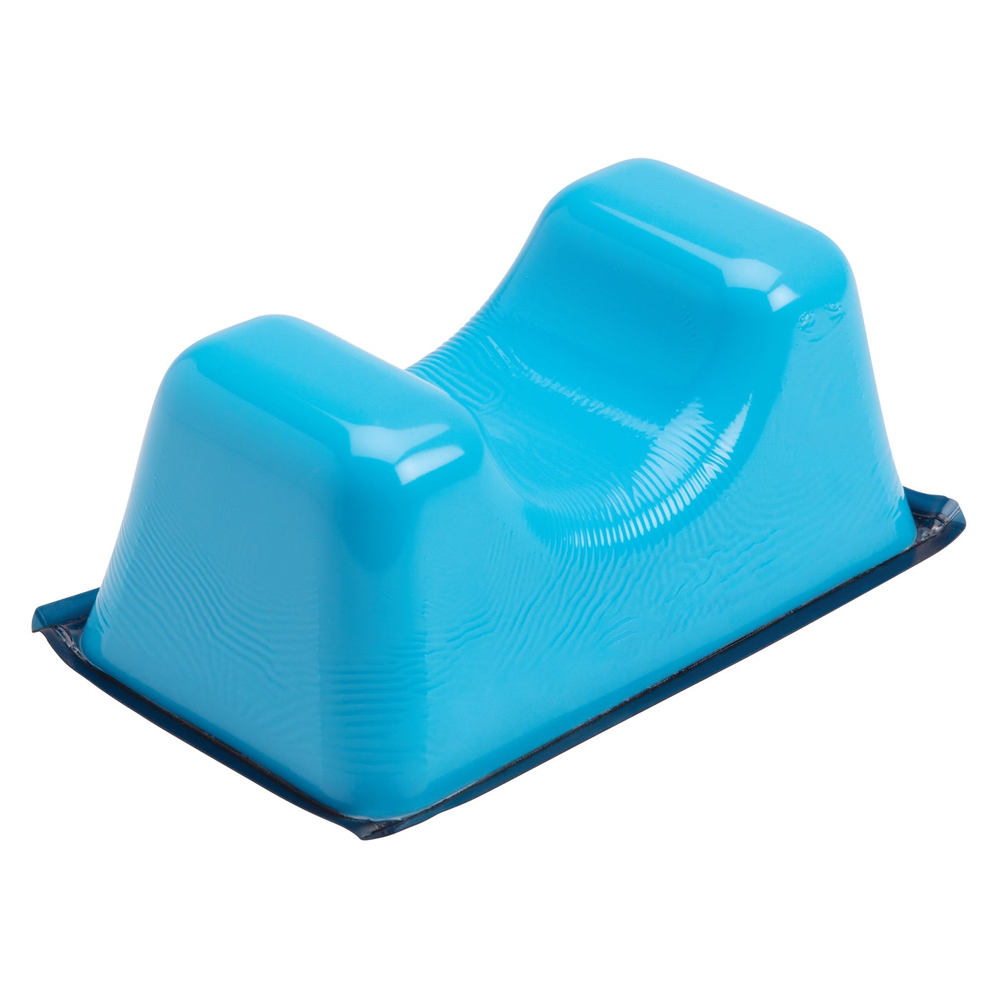 AliMed AliBlue Lite Hybrid Gel Heel Pad, a blue cushioned support designed to relieve pressure on the heel.