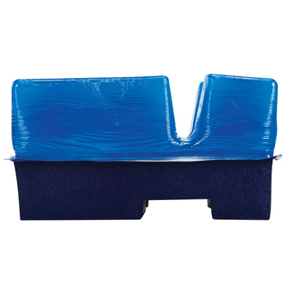 AliMed AliBlue Gel Prone Head Pad, shown in blue, designed to support and cushion the head in a prone position.