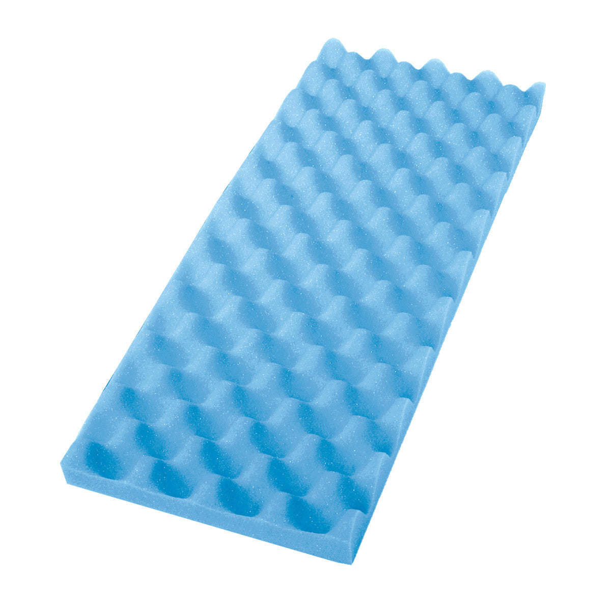 Blue egg crate foam padding, named AliMed Utility Pad, with a textured surface of raised bumps, often used for cushioning.