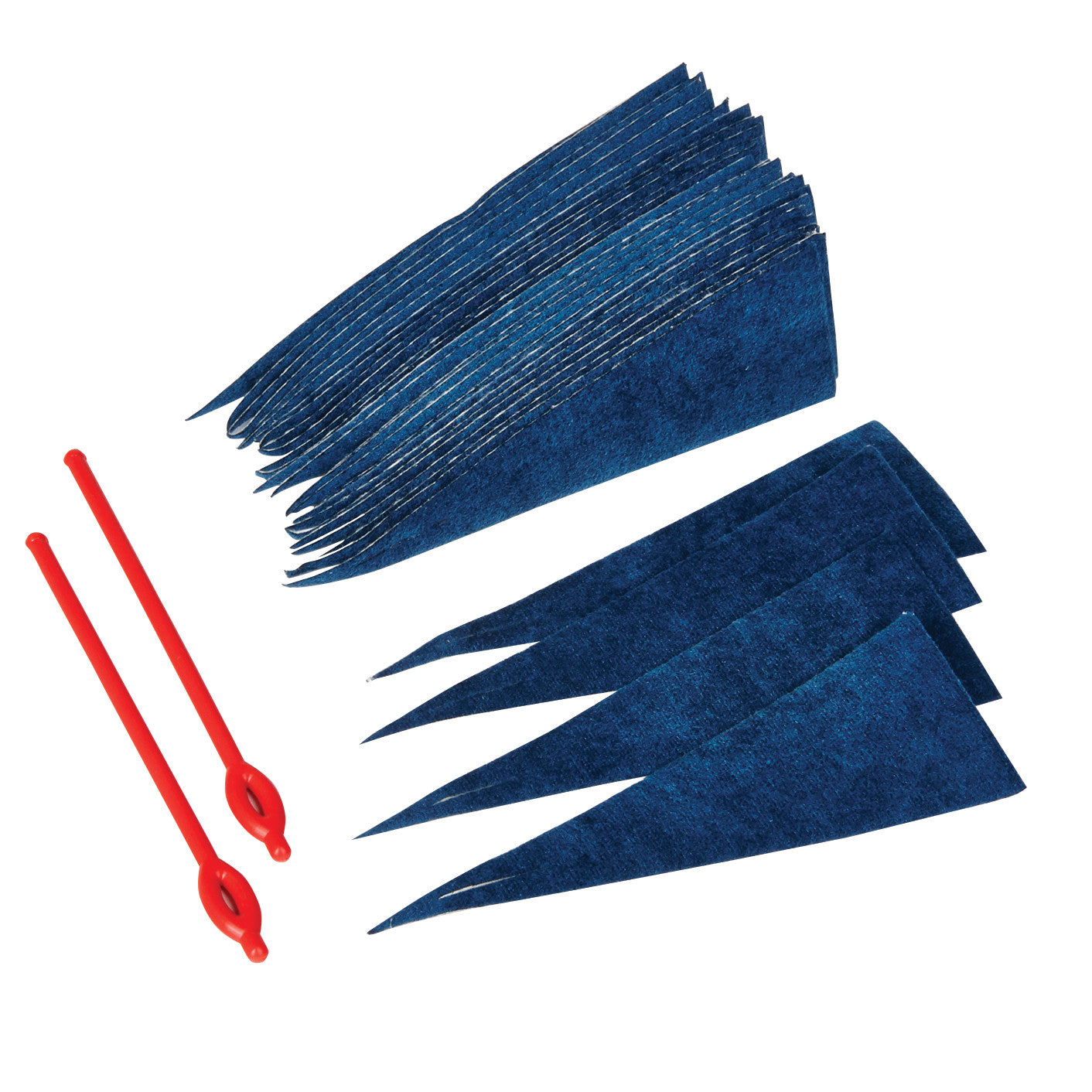 AliMed FREEDOM Palmar Swab Kit includes blue triangular swabs with textured material and two red applicator handles.