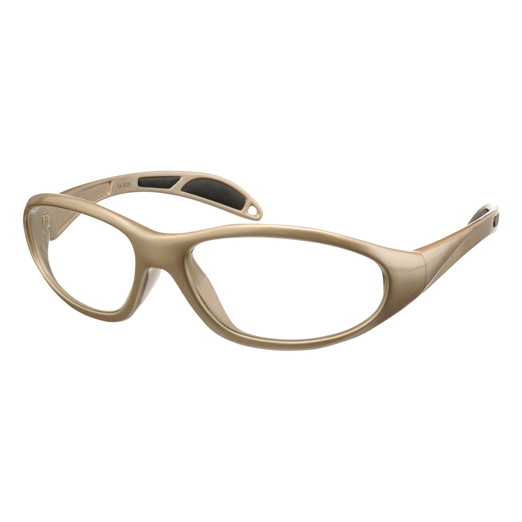 Ultralite Wraparound Radiation Protection Glasses, Regular, Single Vision, Taupe