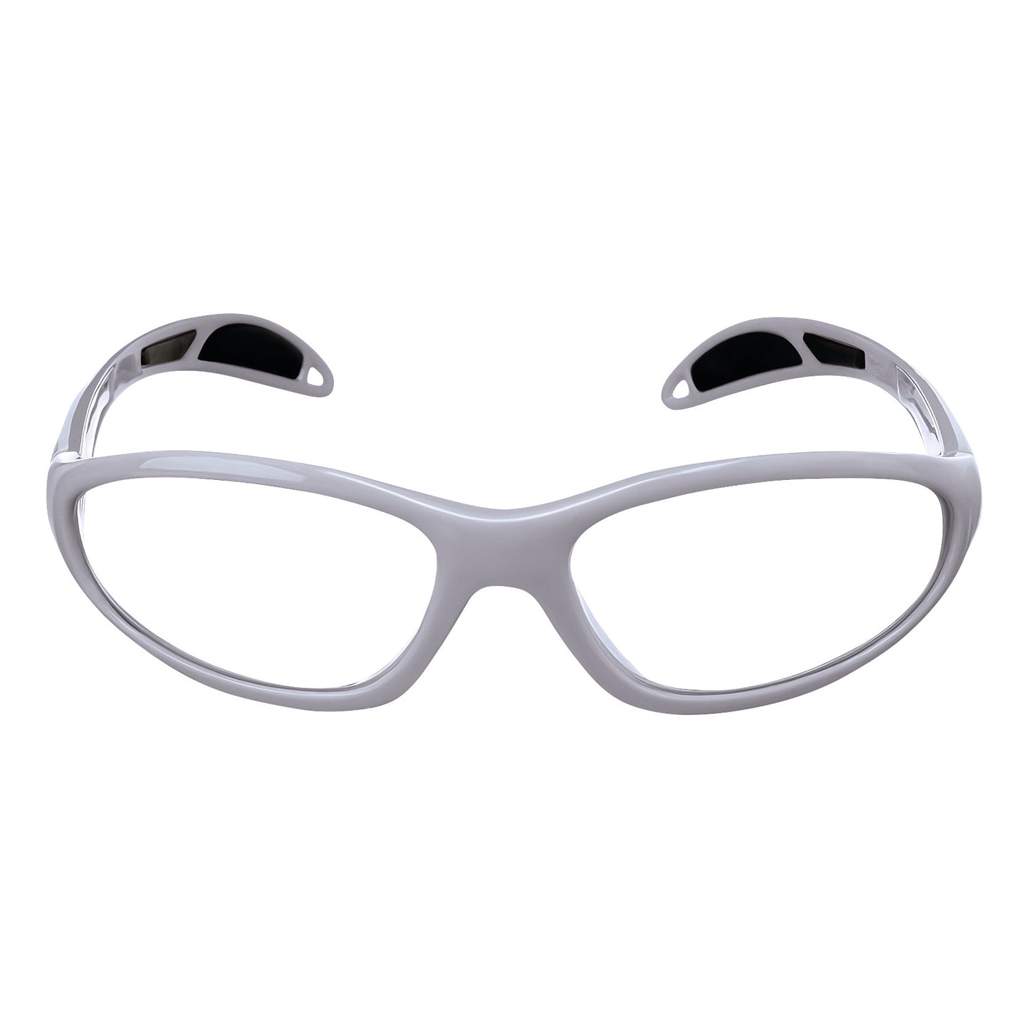 Ultralite Wraparound Radiation Protection Glasses for Petite Faces, Single Vision, Silver