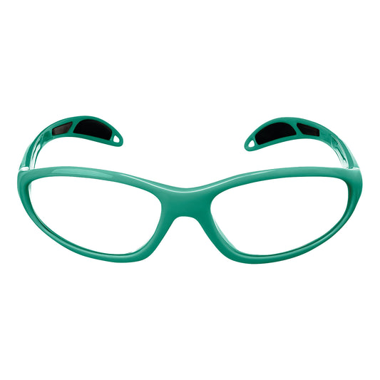 Ultralite Wraparound Radiation Protection Glasses for Petite Faces, Bifocal, Teal