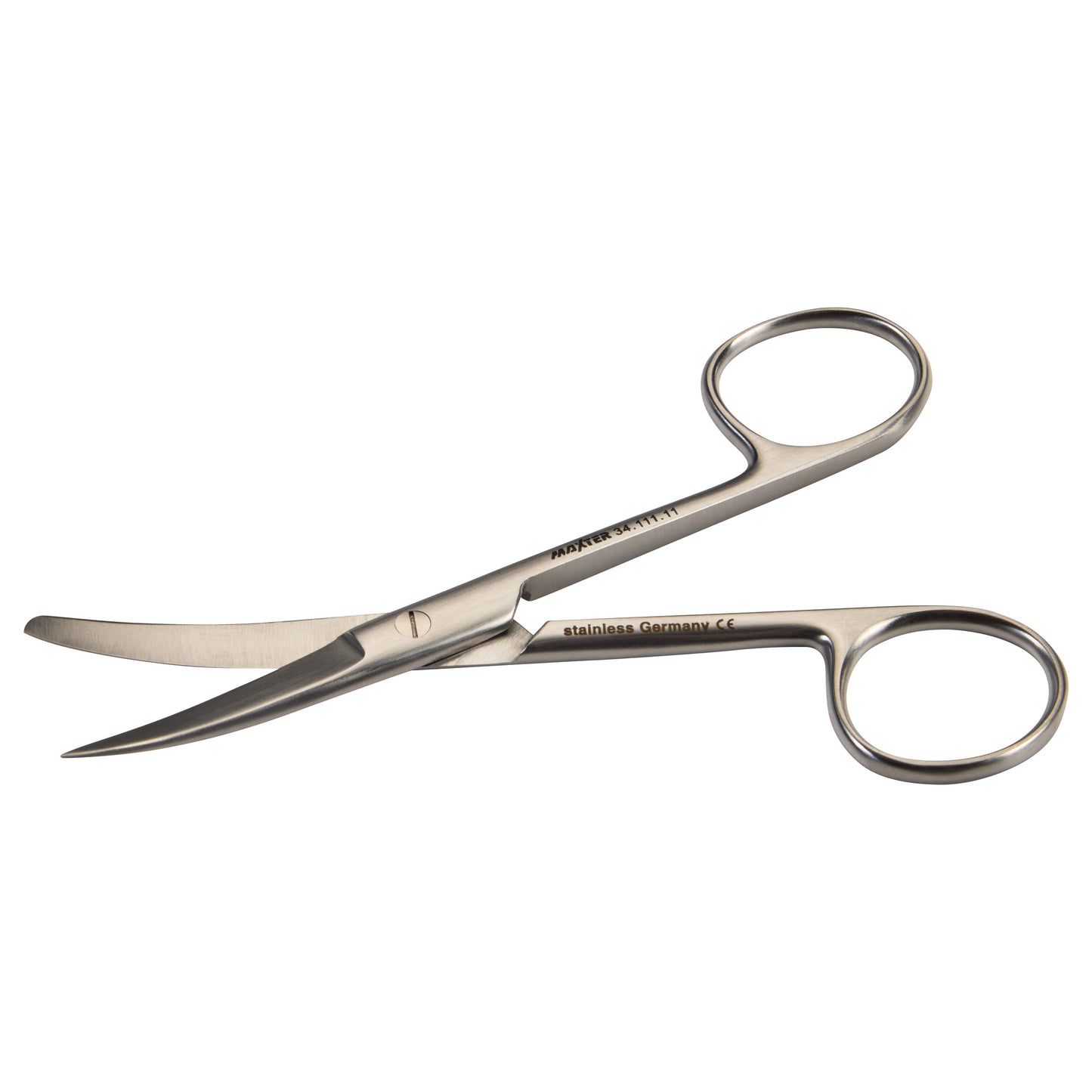 Operating Scissors, 4.5", Curved, Sharp/Blunt, German