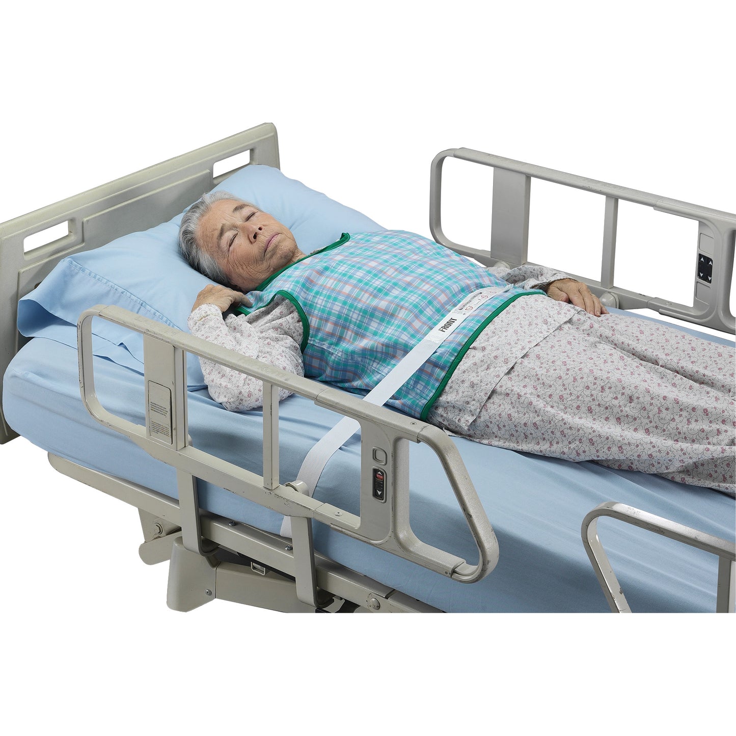 Safety Vest, with QR Ties, Green, Medium