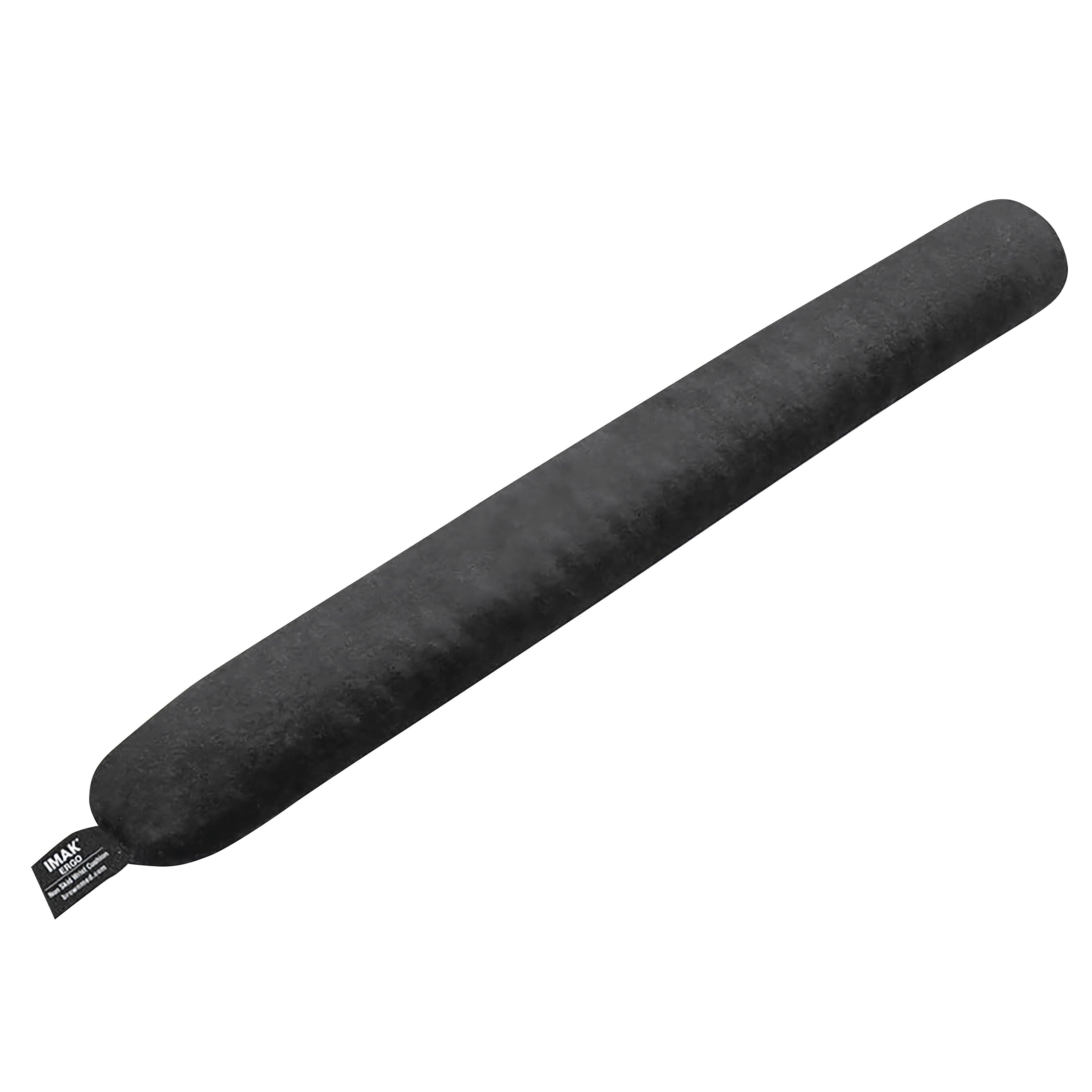 The Brownmed IMAK ergoBeads Keyboard Wrist Cushion is a long, black cushion designed to support wrists while typing.
