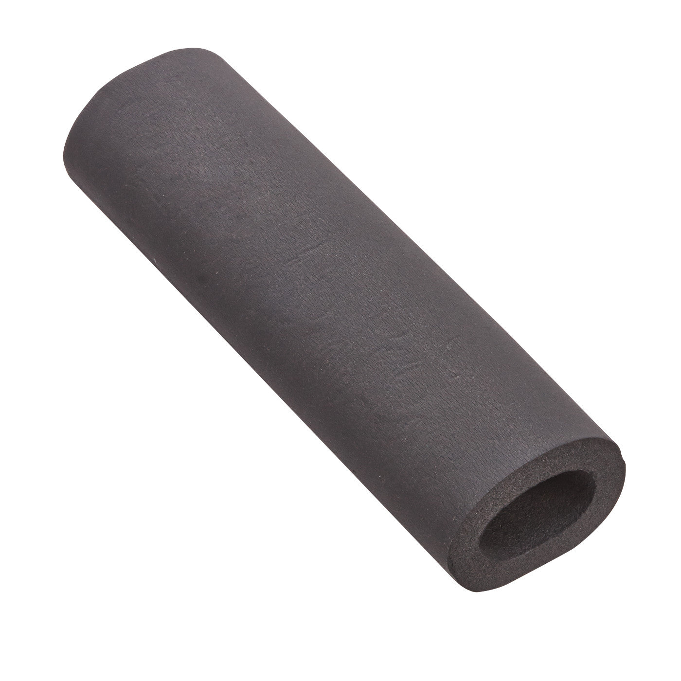 A cylindrical black foam tube titled "Replacement Pad for AliMed Total Knee Replacement (TKR) Support," with a hollow center.