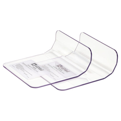 Clear plastic AliMed Low-Profile Toboggan Arm/Leg Guard with a curved design, showing two side-by-side.